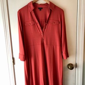 Burnt Orange Jersey Dress **MP** Talbots - Like New!